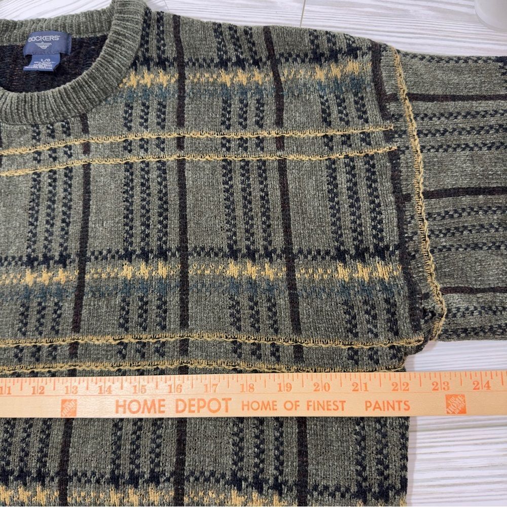 DOCKERS GRANDPA KNIT LONG SLEEVE PULLOVER SWEATER LARGE MEN'S - Picture 4 of 9